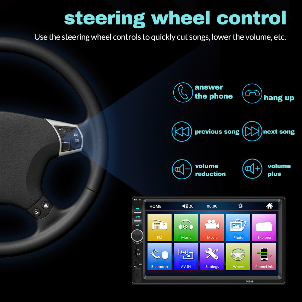 Radio Multimedia para Auto con - Dash Cam Mirror Backup Camera reseña y precio