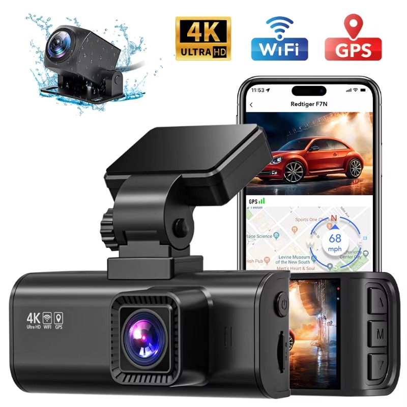 F7N WIFI GPS compatible con cá - Dual Dash Cam With Gps Wifi reseña y precio