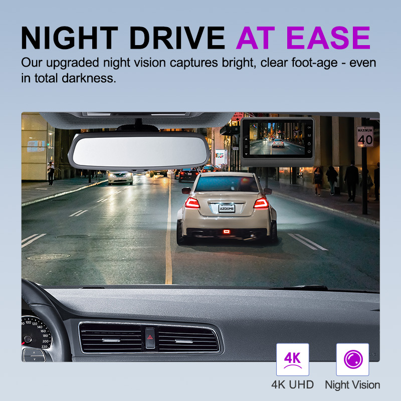 Cámara para Auto 4K 2K UHD WiF - Dash Cam 2K Dual Lens reseña y precio