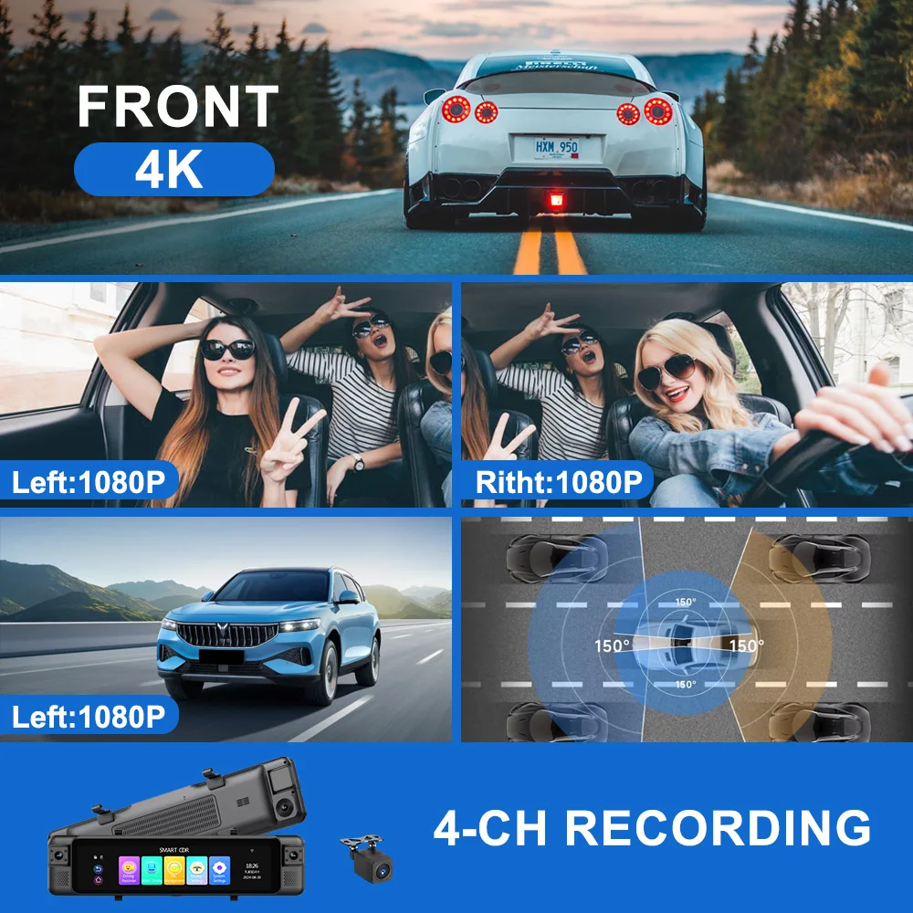 Cámara de Retrovisor AOEDI ADA - Dash Cam 360 Degree Panoramic reseña y precio