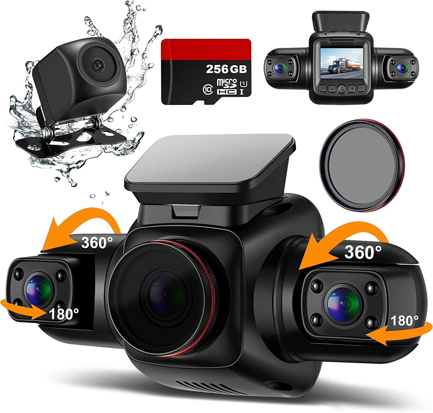 Cámara de salpicadero de 4 can - Dash Cam Night Vision Infrared reseña y precio