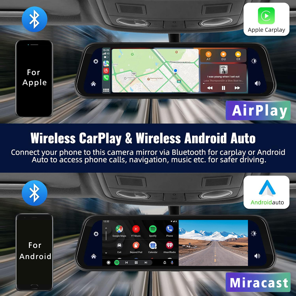 Cámara para Auto de 10 Pulgada - Dual Dash Cam With Gps Wifi reseña y precio