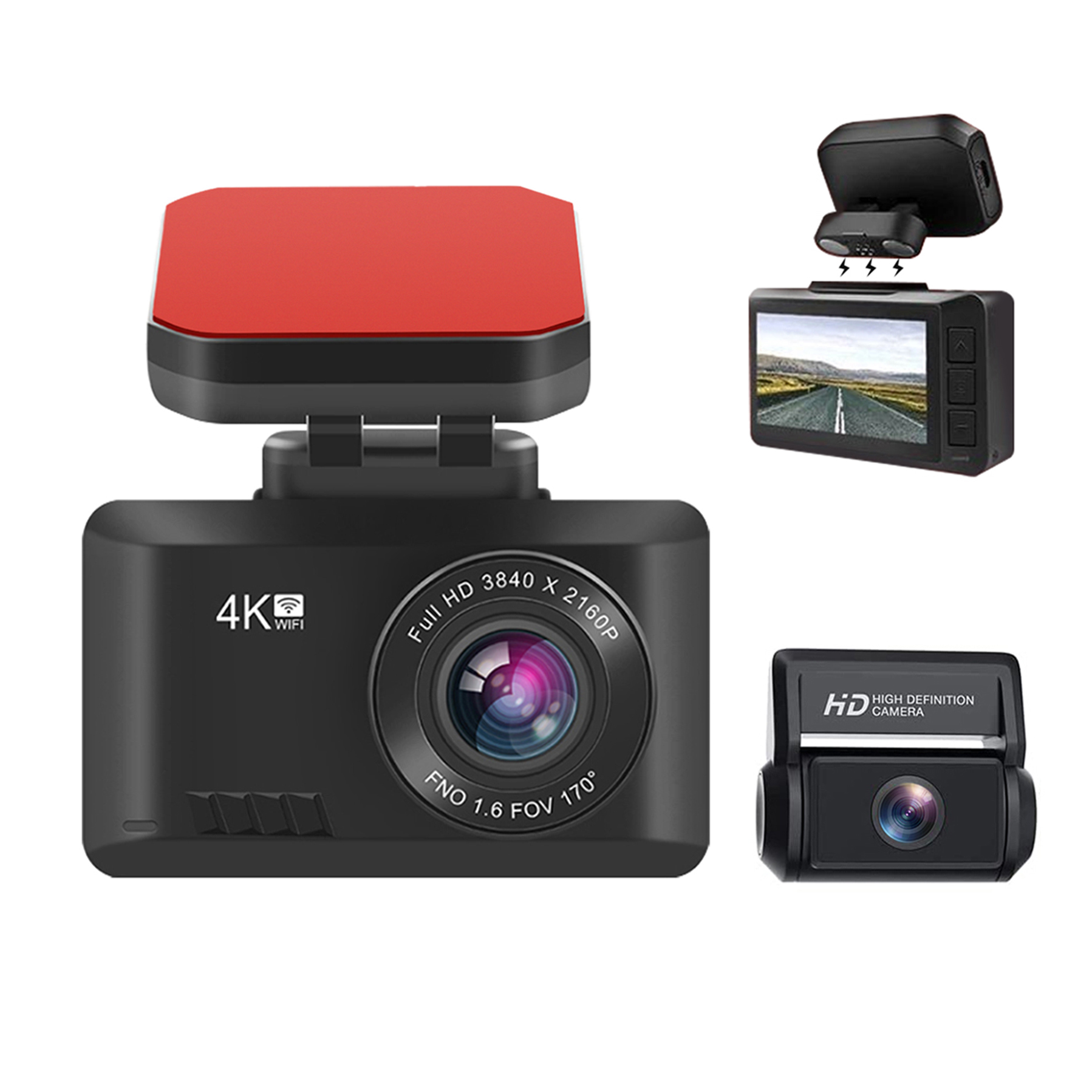 Cámara para Auto 4K Real con D - Dash Cam 2K Dual Lens reseña y precio