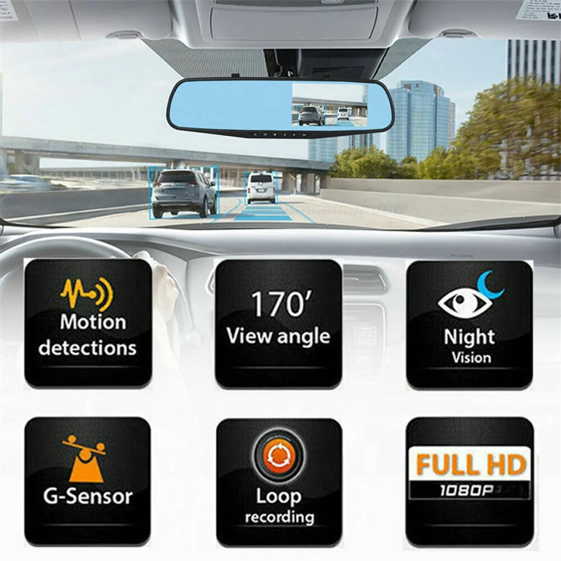 Cámara de salpicadero con dobl - Dash Cam With Parking Monitor reseña y precio