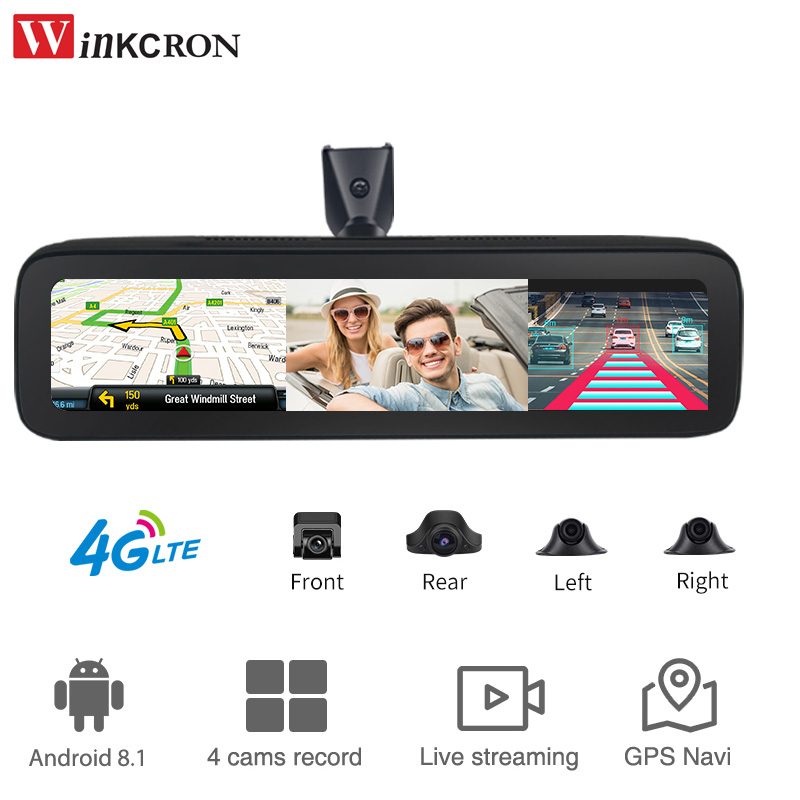 Espejo retrovisor táctil para  - Dash Cam Rear View Mirror 12 Inch reseña y precio