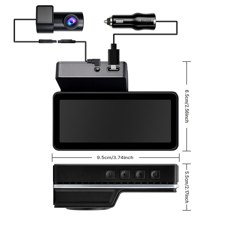 Cámara Inteligente 4K de Doble - Dash Cam Front And Rear 4K reseña y precio
