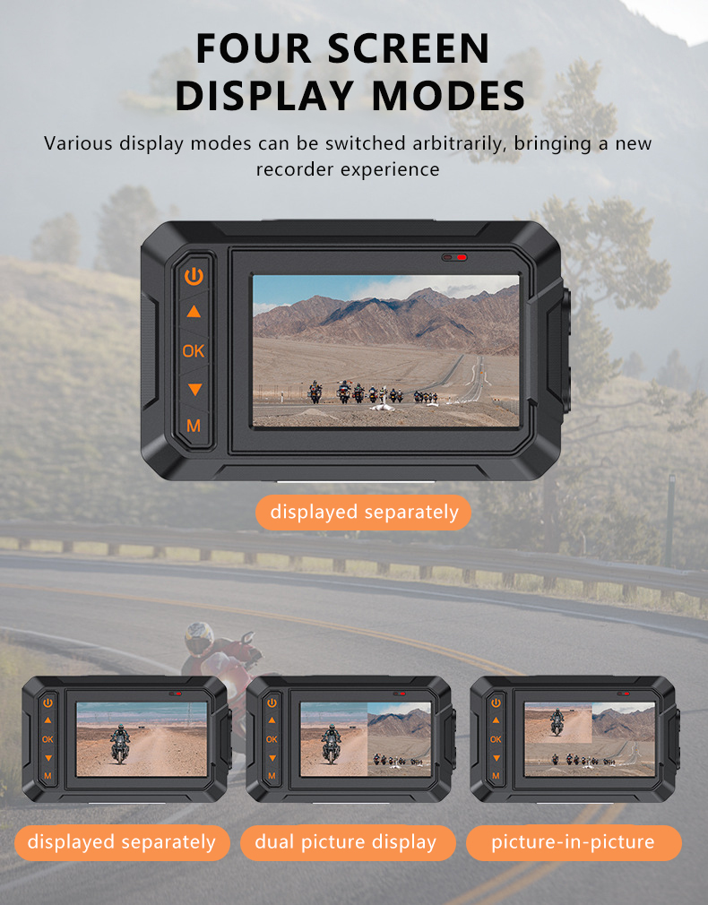 Cámara GPS para Motocicleta 2K - Dash Cam 2K Dual Lens reseña y precio