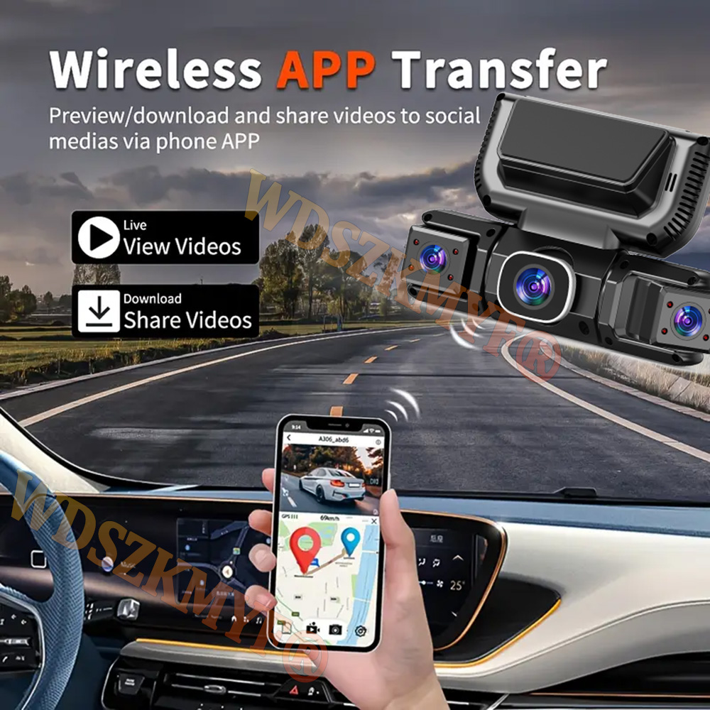 Nuevo WIFI 4 canales 360 grado - Dash Cam 360 Degree Panoramic reseña y precio