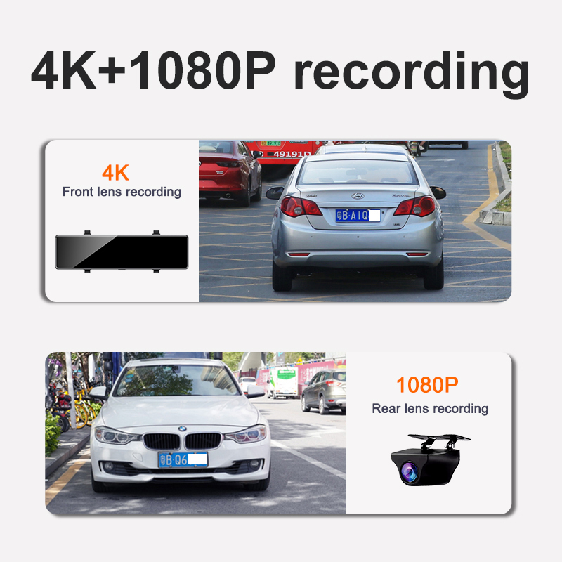 Cámara de Coche Acceo 4K con E - Dash Cam Rear View Mirror 12 Inch reseña y precio