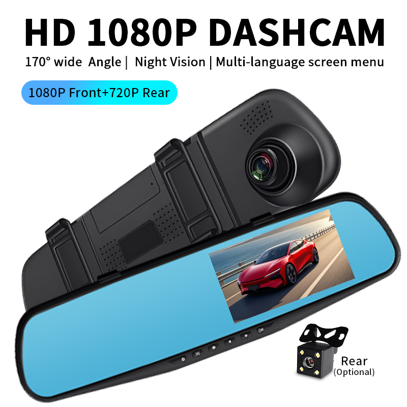 Cámara para salpicadero de coc - Dash Cam 3 Channel 1080P reseña y precio