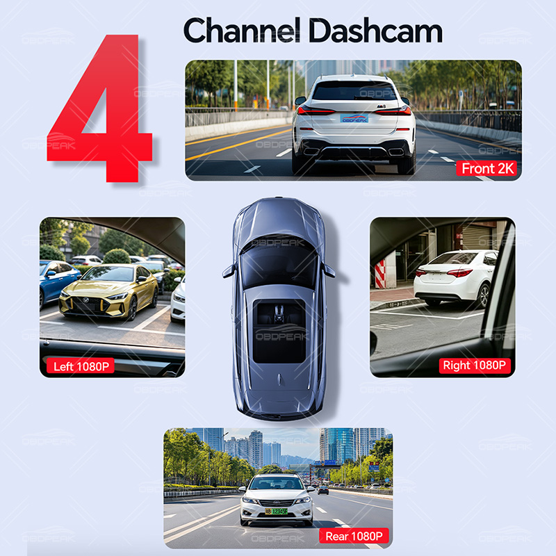 Cámara para Auto M100 Oculta d - Dash Cam 3 Channel 1080P reseña y precio
