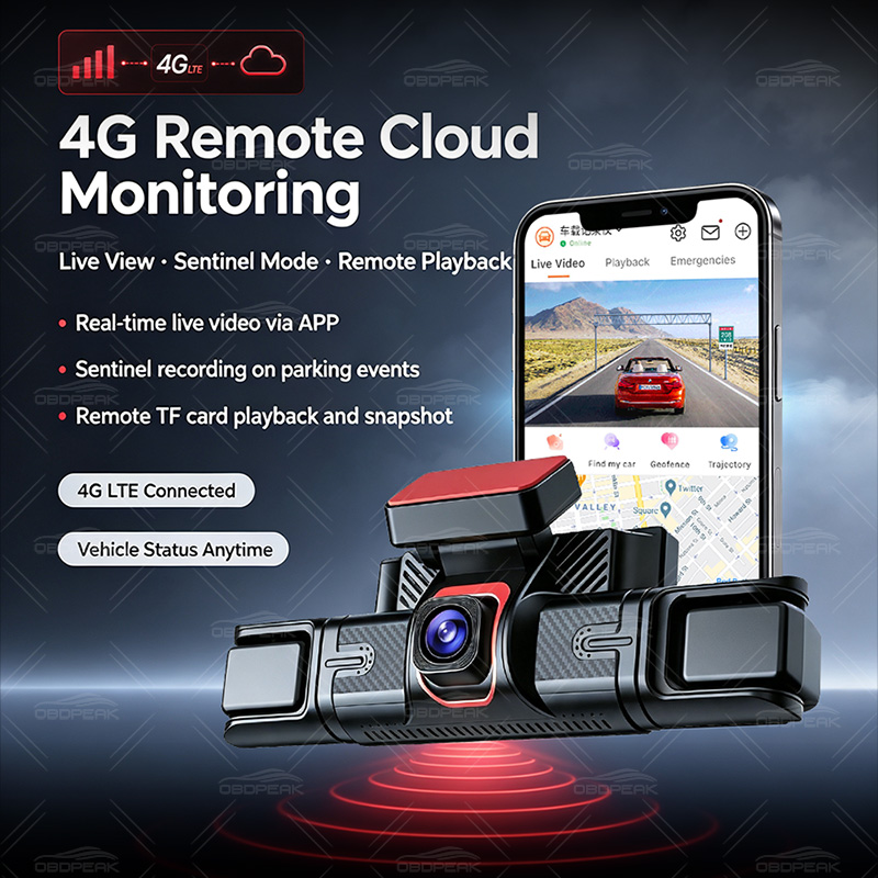 Cámara para Auto M100 Oculta d - Dash Cam 3 Channel 1080P reseña y precio
