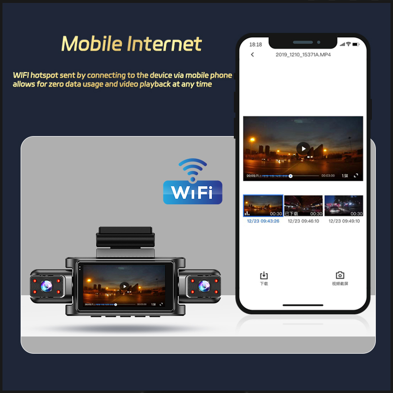Cámara para Coche de 4 Canales - Dash Cam Night Vision Infrared reseña y precio