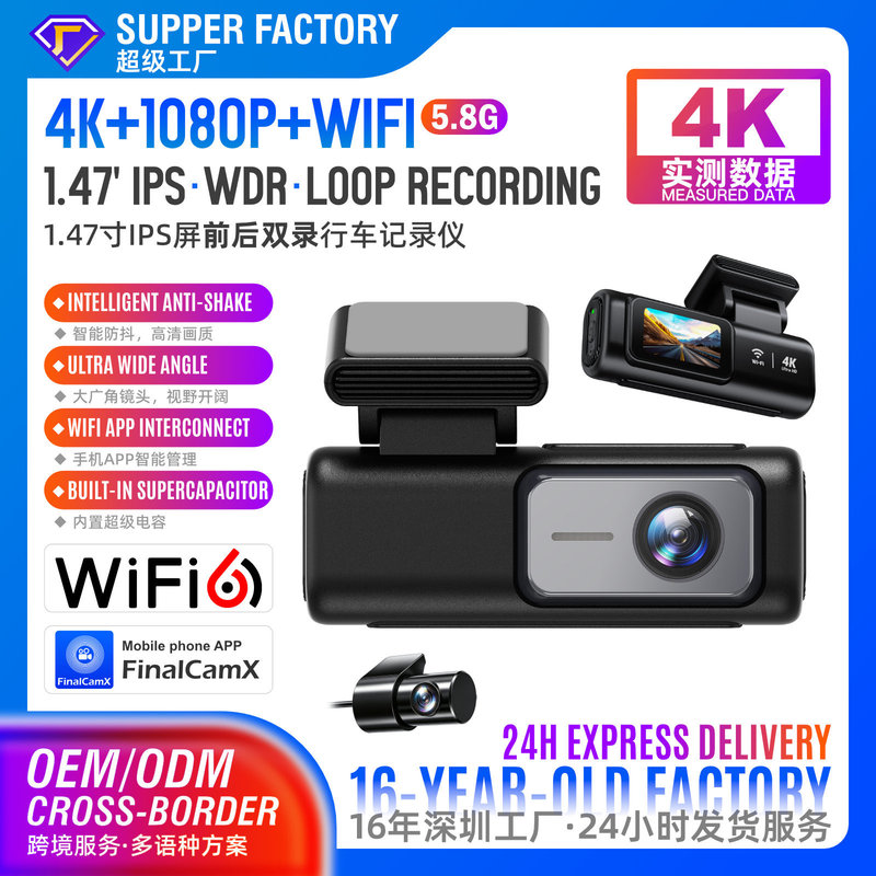 Cámara para salpicadero de 1,5 - Dual Dash Cam With Gps Wifi reseña y precio