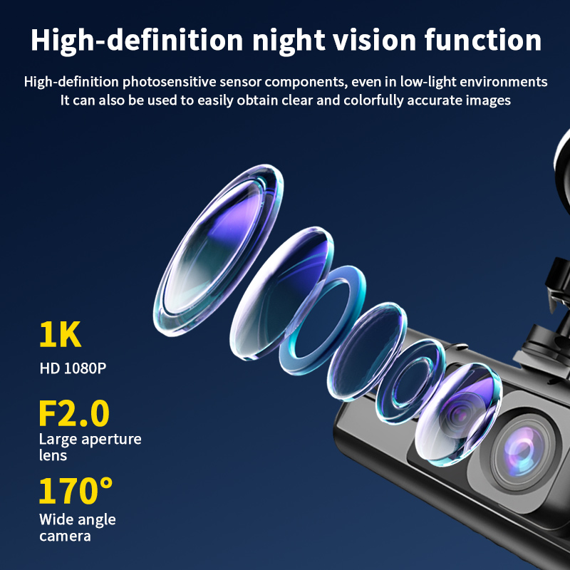Cámara para Auto DVR de 3 Lent - Dash Cam Night Vision Infrared reseña y precio