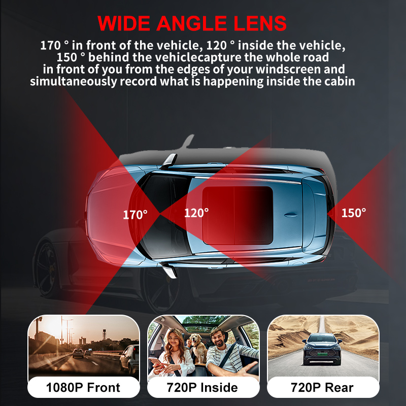 Cámara para Auto DVR de 3 Lent - Dash Cam Night Vision Infrared reseña y precio