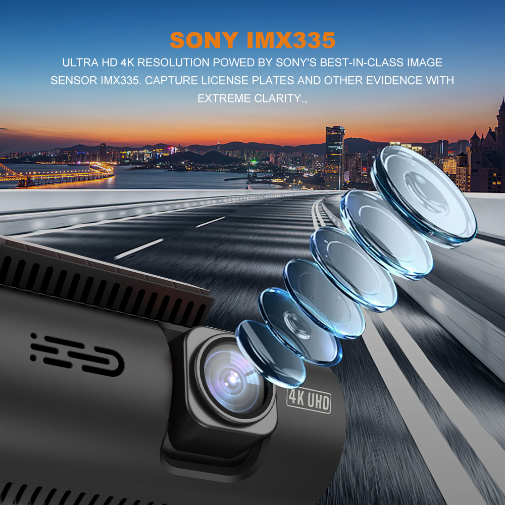 Cámara para Auto Dual 4K+1080P - Dual Dash Cam With Gps Wifi reseña y precio
