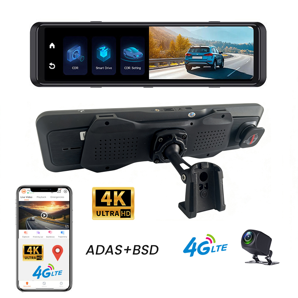 Cámara para Auto 4K Dash Cam 4 - Dash Cam Mirror Backup Camera reseña y precio