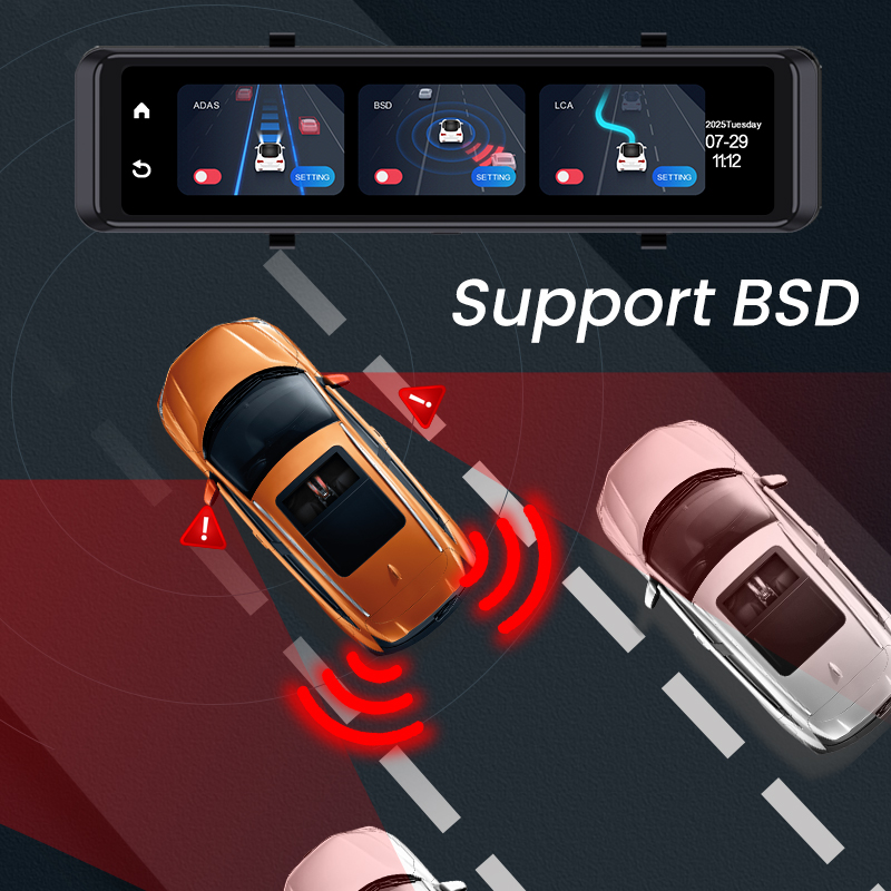 Cámara para Auto 4K Dash Cam 4 - Dash Cam Mirror Backup Camera reseña y precio