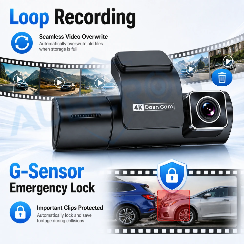 Cámara para Coche de 3 Canales - Dash Cam 3 Channel 1080P reseña y precio