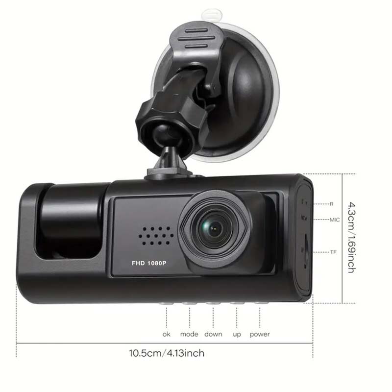 Cámara de salpicadero con cáma - Dash Cam Front And Rear 4K reseña y precio