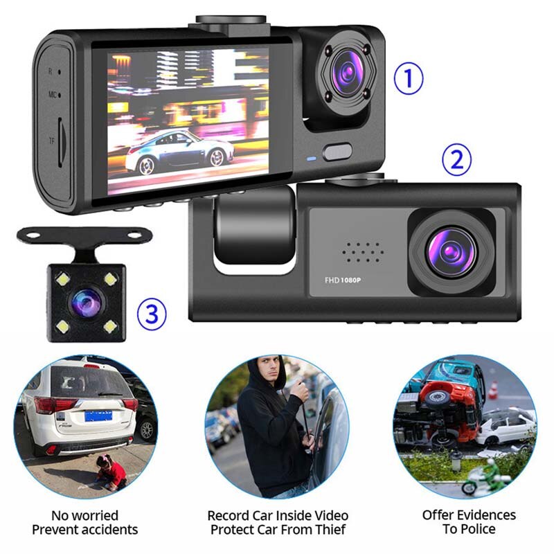 Cámara de salpicadero con cáma - Dash Cam Front And Rear 4K reseña y precio