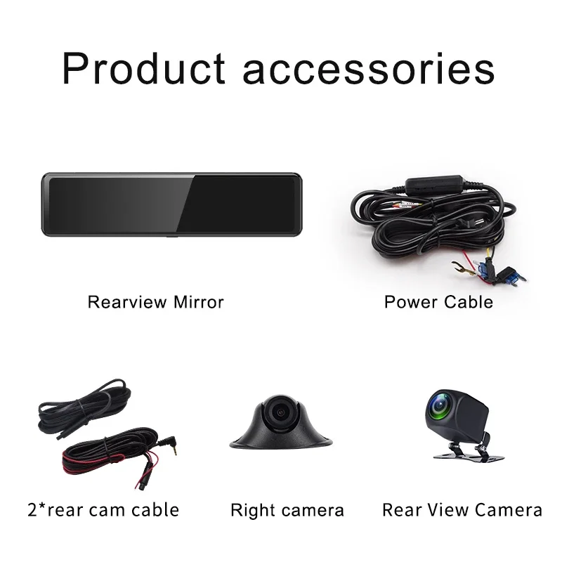 Cámara de salpicadero con espe - Dash Cam 3 Channel 1080P reseña y precio