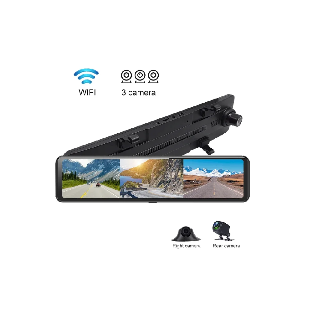 Cámara de salpicadero con espe - Dash Cam 3 Channel 1080P reseña y precio